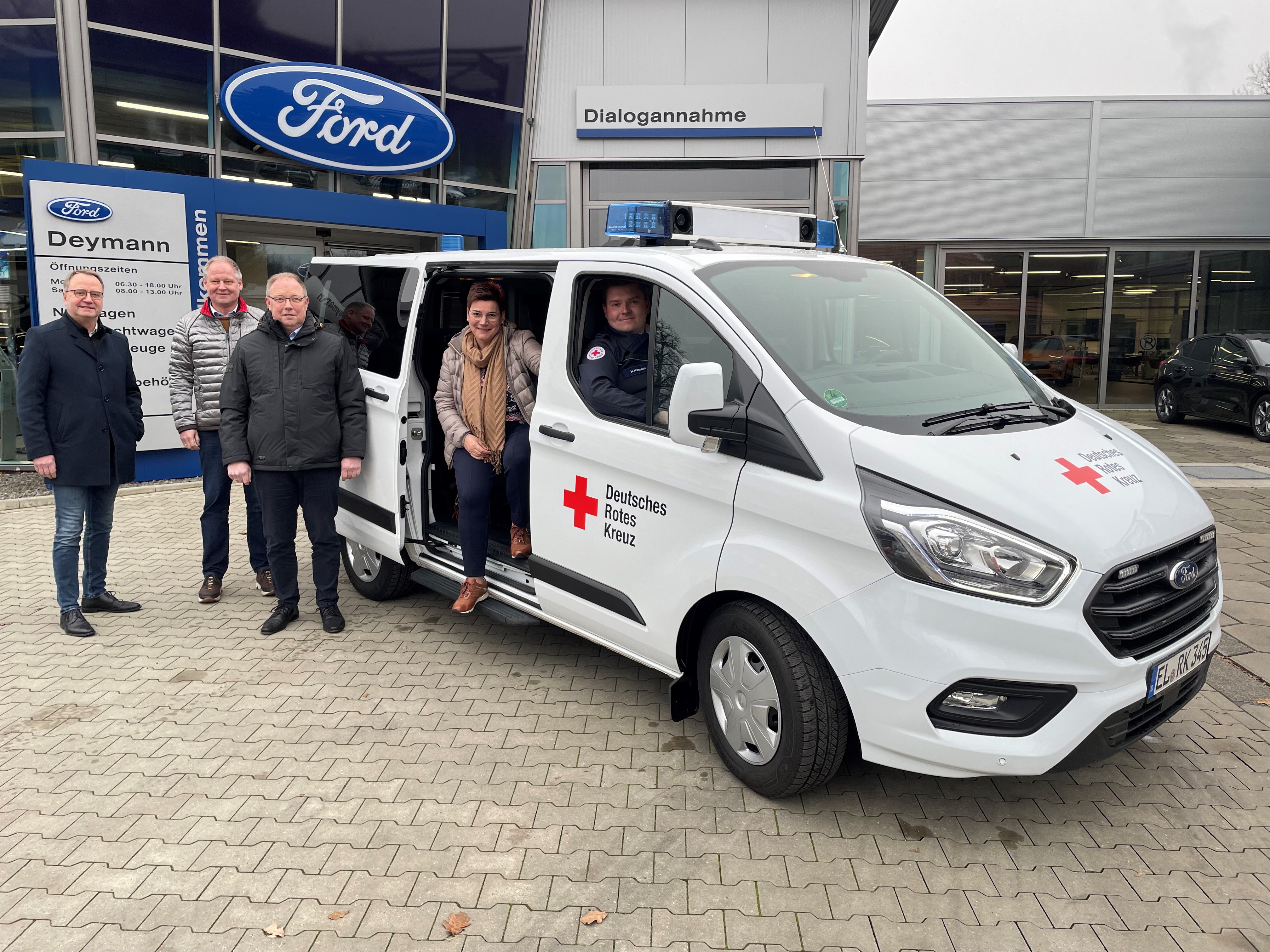 2023 01 30 PM DRK Ortverein Haren Ems freut sich ber neues Fahrzeug